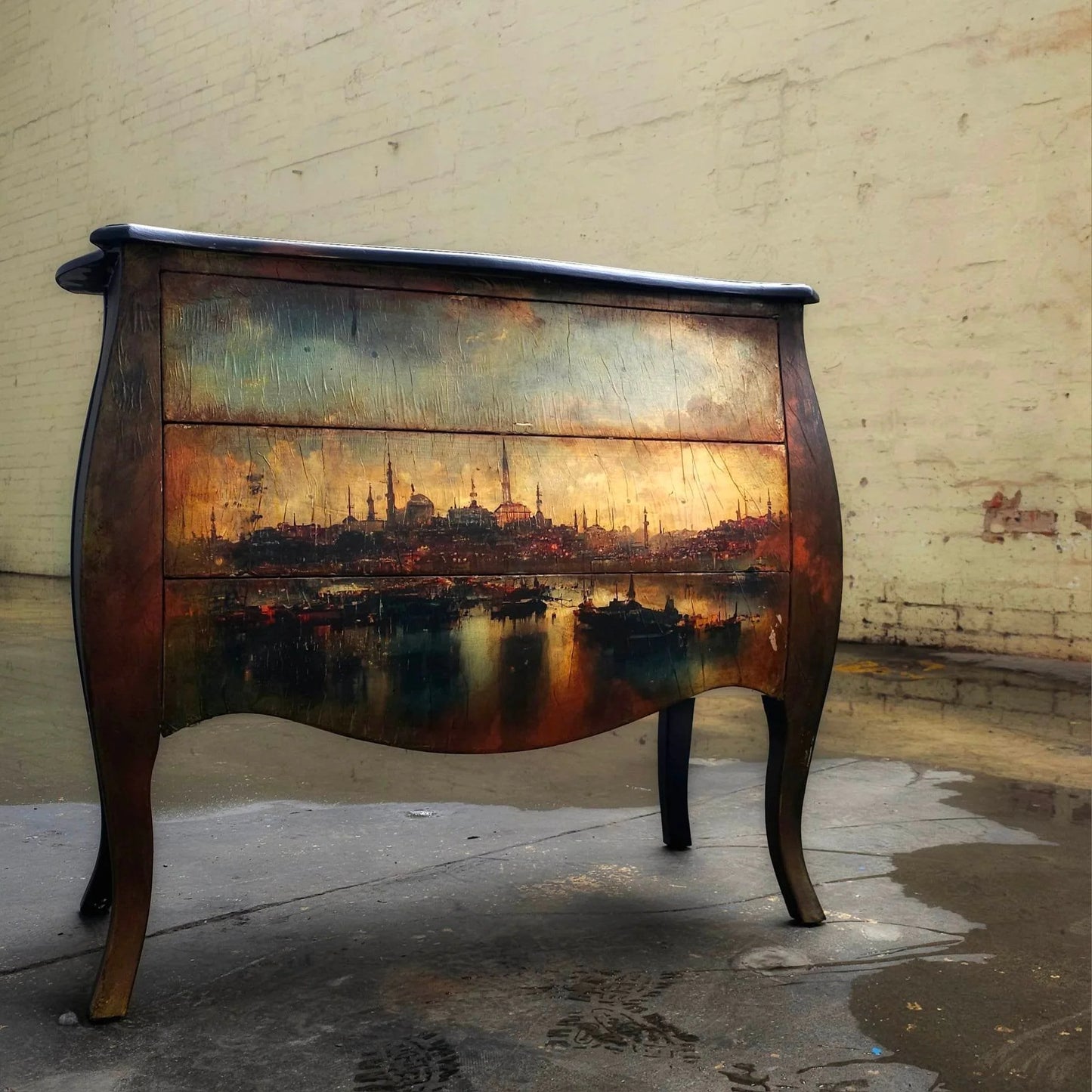 Istanbul - Mint Decoupage Paper