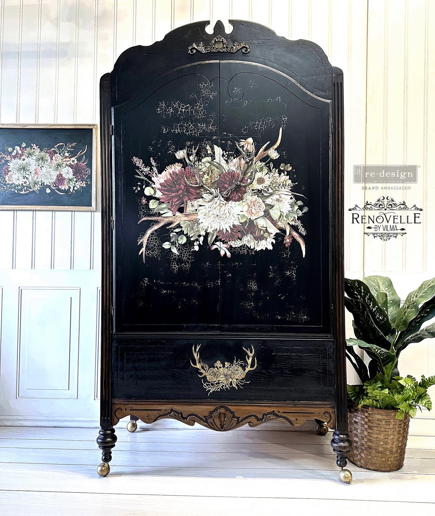 Redesign Decor Moulds - Kacha: Lavish Swirls – 1 pc, 3″x10″x8mm