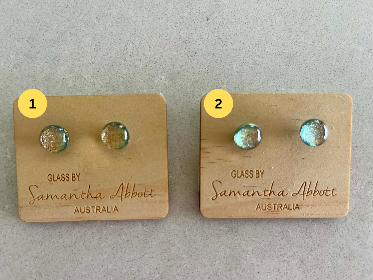 Samantha Abbott Studs - Copper / Gold Tones