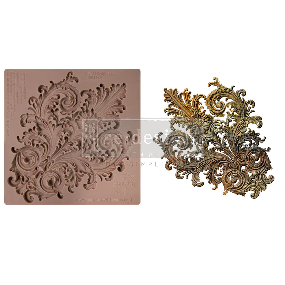 Redesign Decor Moulds - Salon De Le Belle Epoque - 1 pc, 6"x6"x8mm