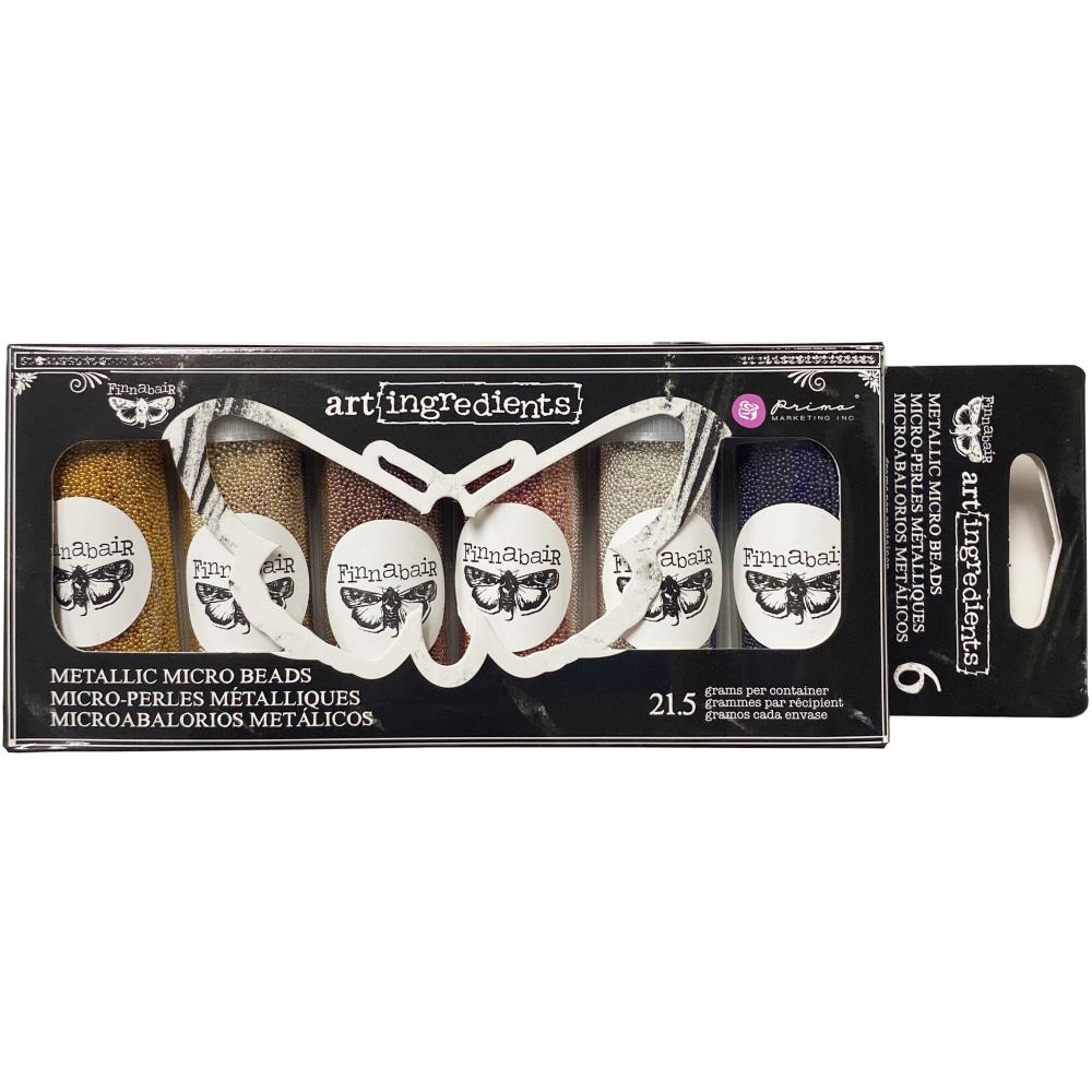 Art Ingredients- Metallic Micro Beads 6 pcs