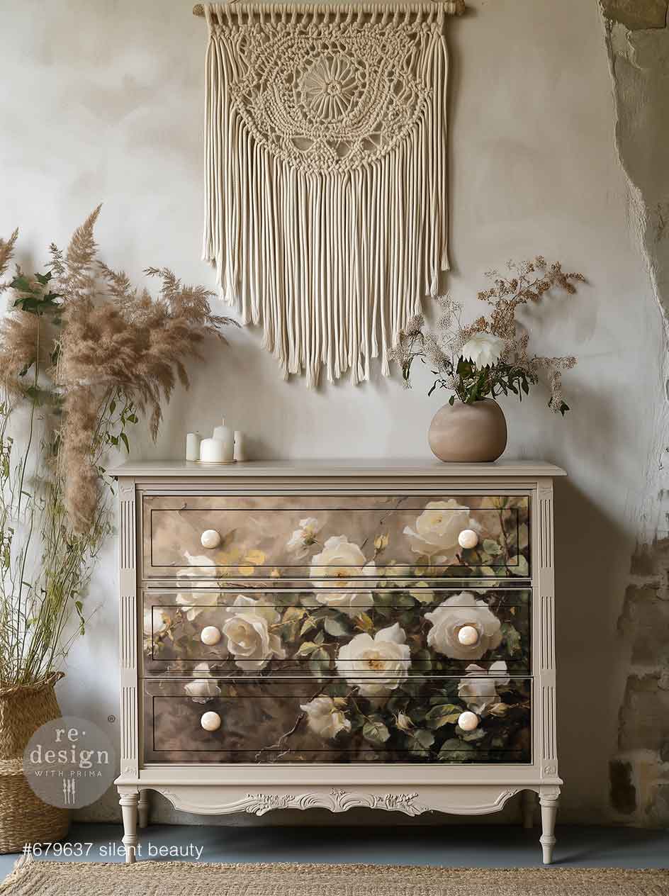 Redesign A1 Decoupage Fiber – Silent Beauty – 1 sheet, 23.4″x33.1″