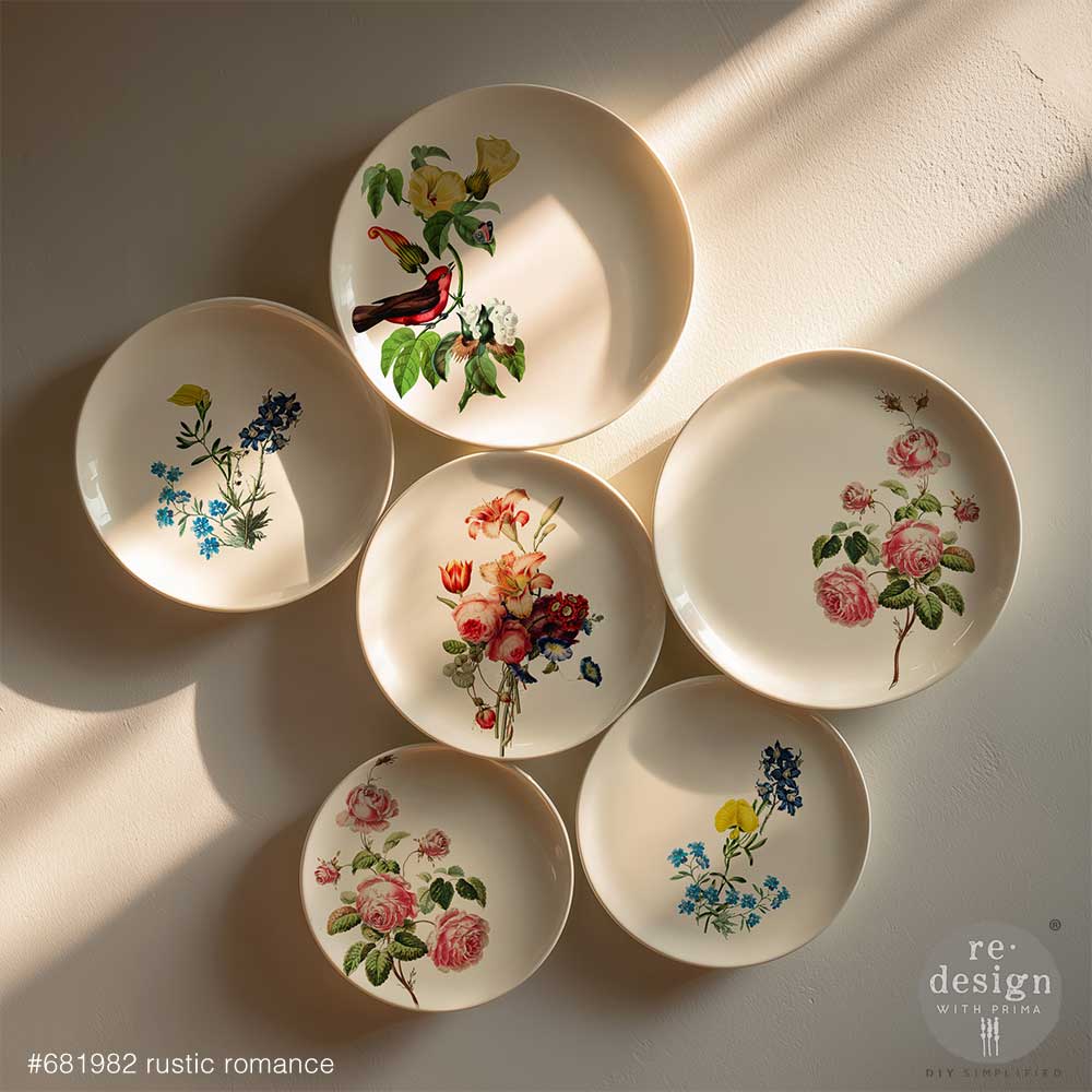 H20 Transfers - Rustic Romance – 2 sheets, 8.5″x11″