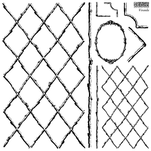 IOD - Veranda Decor Stamp 12x12