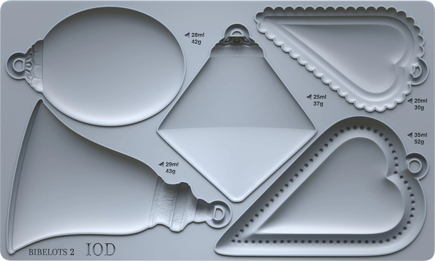 IOD - Bibelots 2 Decor Mould 15.24cm x 25.4cm