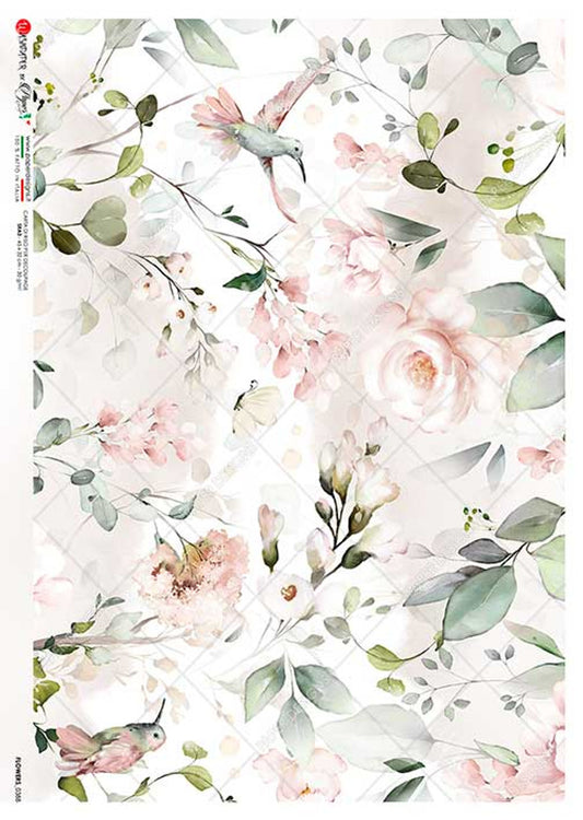 Paper Designs Watercolor Soft Pink Roses