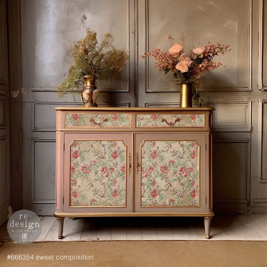 Redesign A1 Decoupage Fiber - Sweet Composition - 1 SHEET