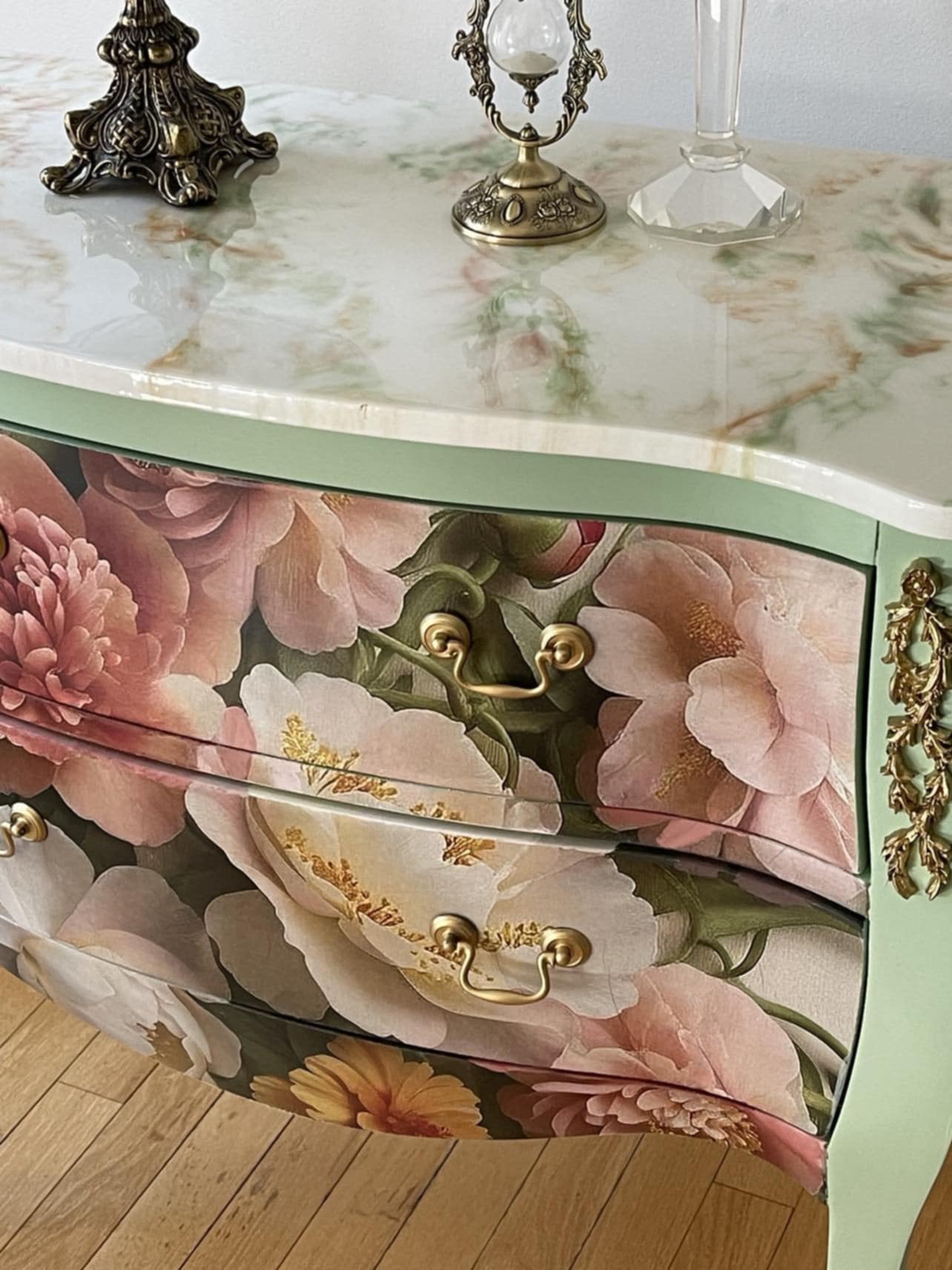 Summer Blush - Mint Decoupage Paper