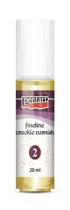 Pentart 2-Component Fineline Crackle Varnish 2 x 20 ml.
