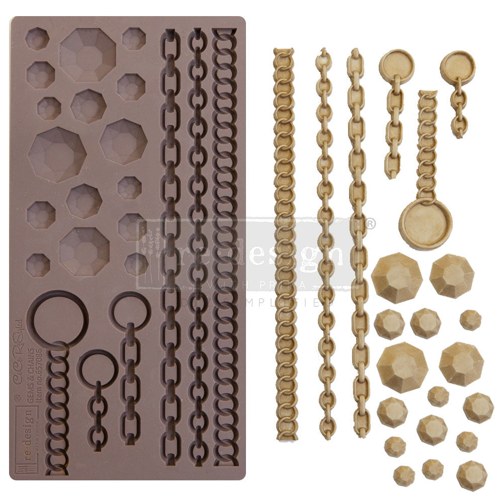 Redesign Decor Moulds - Gems and Chains - CECE