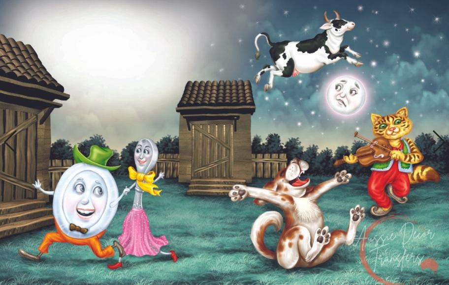 Hey Diddle Diddle - Aussie Decor Luxe Decoupage Paper