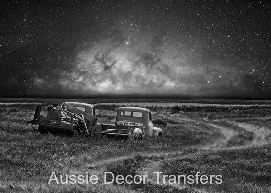 Old Trucks Off Road - Aussie Decor Poster Print