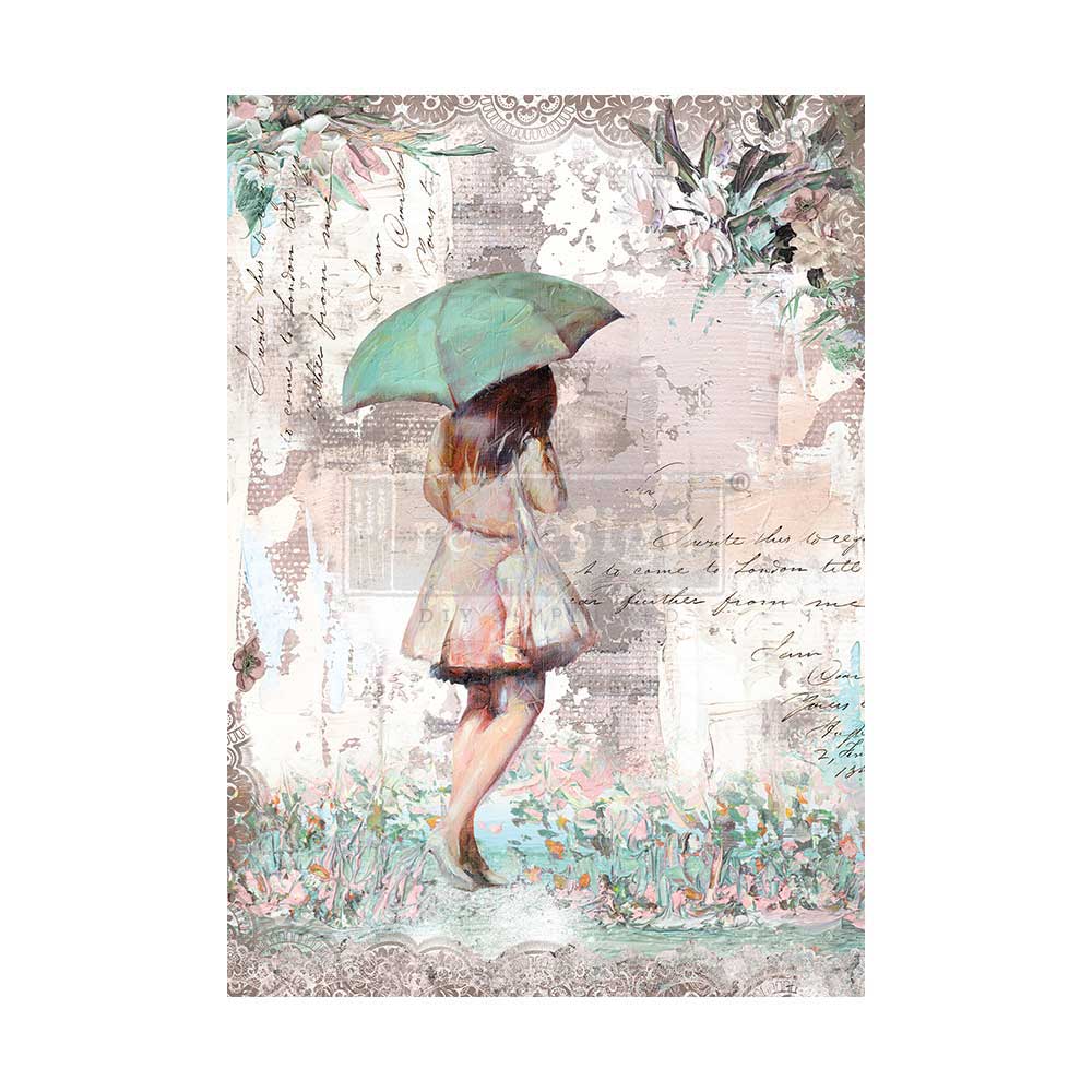 Redesign A1 Decoupage Fiber – Rainy Afternoon – 1 SHEET