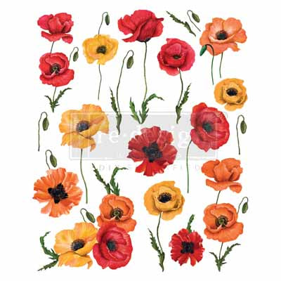 Redesign Decor Transfers -Poppy Gardens Transfers > rub on transfers > redesign transfers