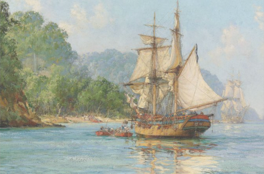 Zazzle - SHIPS IN CALM WATERS Decoupage Print - Pirates Cove