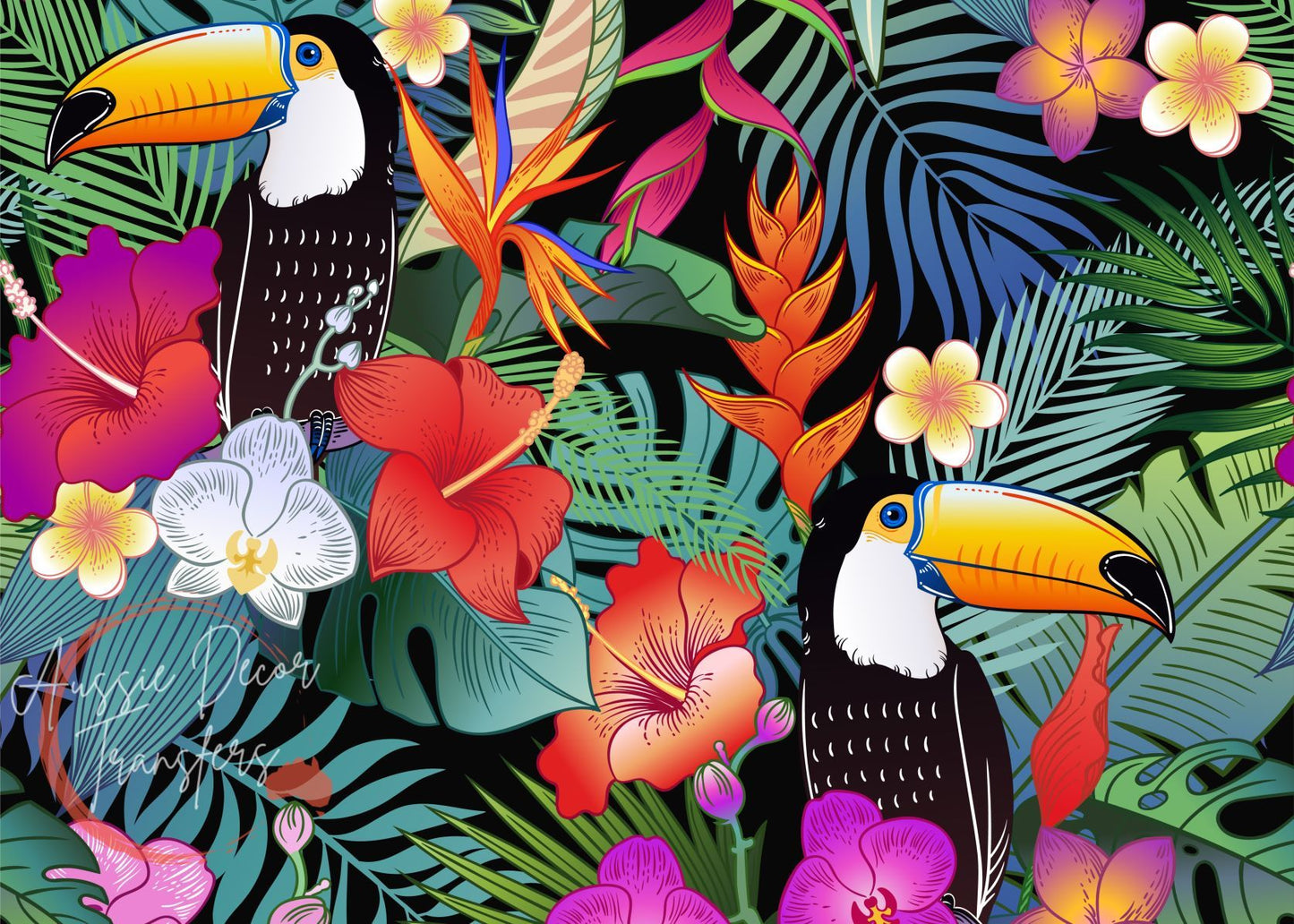 Twocan Toucans - Aussie Decor Self Adhesive Decoupage Print