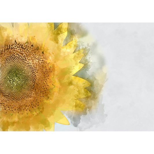 Sunflower - Mint  Decoupage Paper