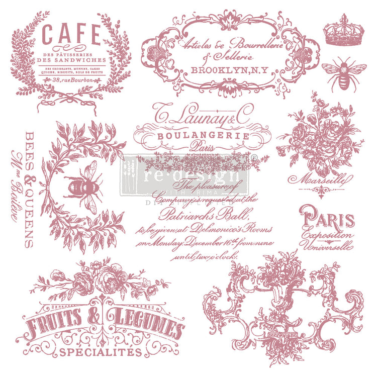 Decor Clear Cling Stamps by Redesign with Prima