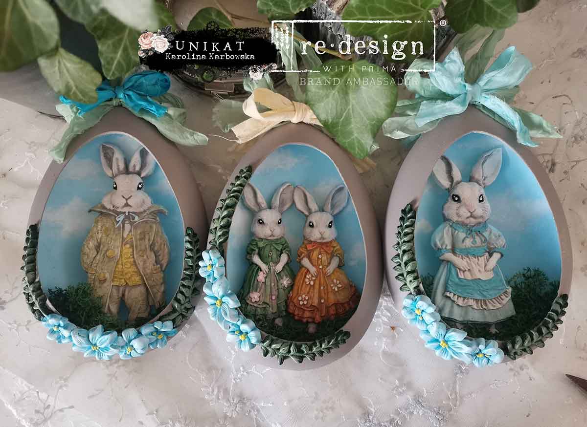 Redesign Decor Moulds- Springtime Bunny - 1 pc, 5" x 8" x 8mm