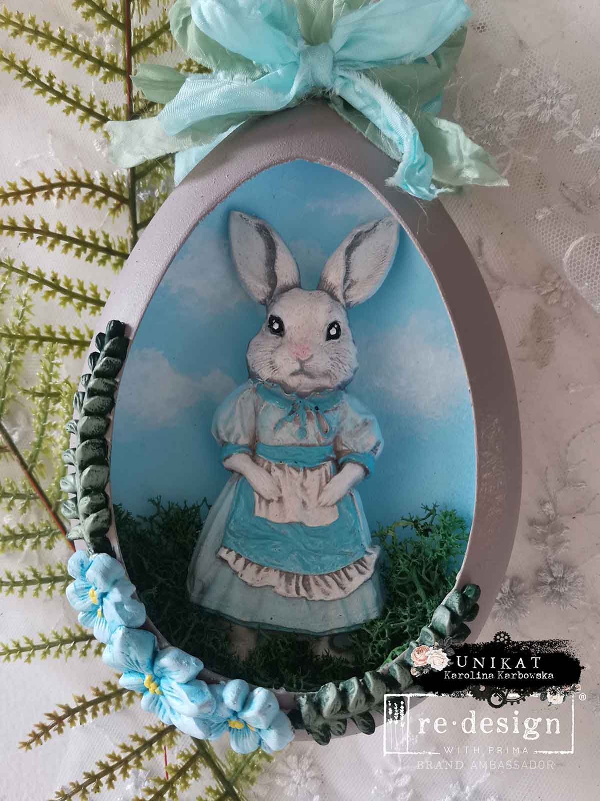 Redesign Decor Moulds- Springtime Bunny - 1 pc, 5" x 8" x 8mm