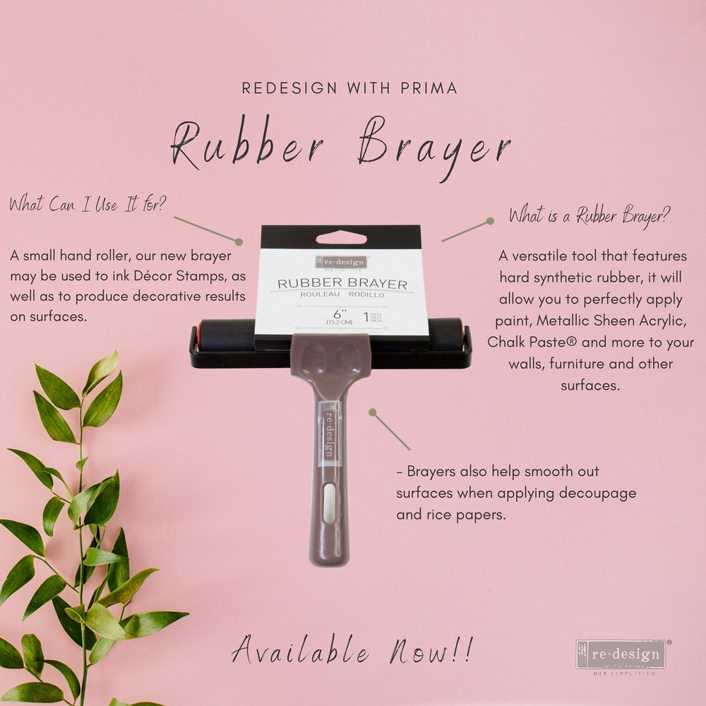 Redesign Rubber Brayer 6" - 1pc