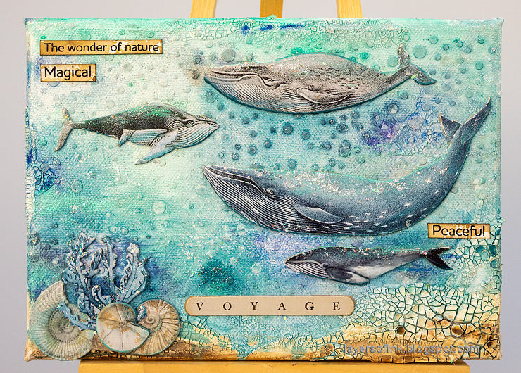 Stamperia Rice Paper -A3 - History of the Whale