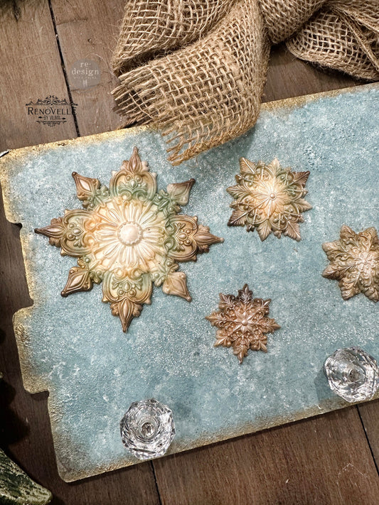 Redesign Decor Moulds® - Frosted Snowflake Wonders - 1 pc, 5"x10"x8mm