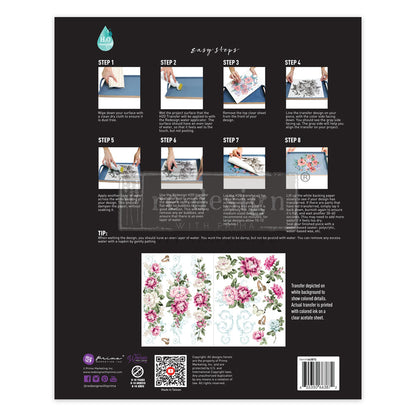 H20 Transfers - Springtime Peonies