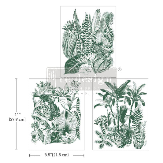 MIDDY TRANSFERS® – Green Foliage – Re-design Decor Transfer