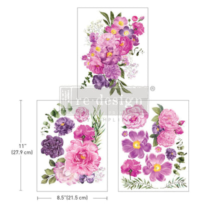 Redesign Middy Transfer – Purple Blossom  - 3 sheets, 8.5"x11"