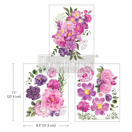 MIDDY TRANSFERS® – Purple Blossom – Re-design Decor Transfer
