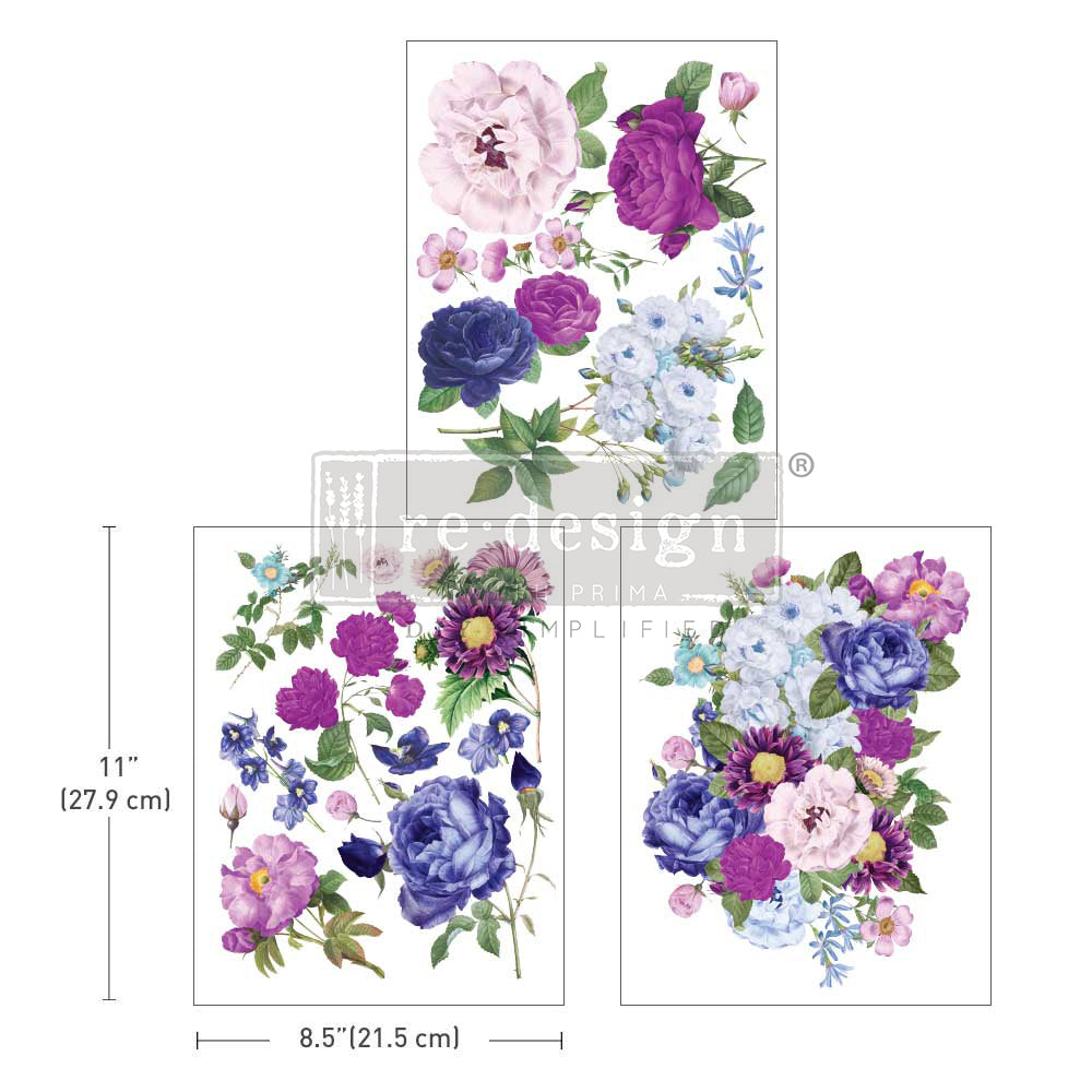 MIDDY TRANSFERS® – Opulent Florals – Re-design Decor Transfer