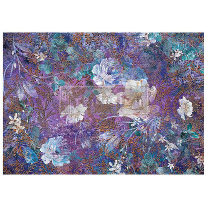 Redesign A1 Decoupage Fiber - Magical Floral - 1 SHEET