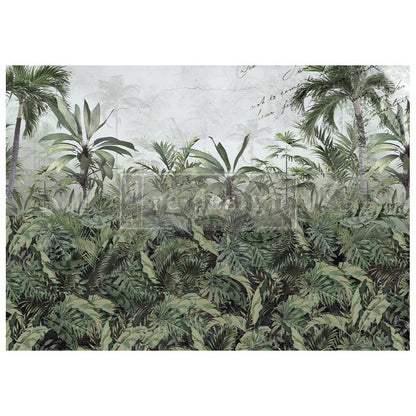 Redesign A1 Decoupage Fiber - Somewhere Tropical - 1 SHEET