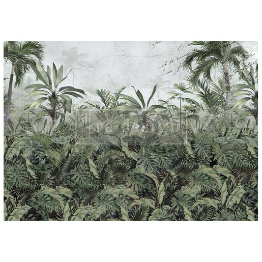 A1 DECOUPAGE FIBRE - SOMEWHERE TROPICAL - 1 SHEET