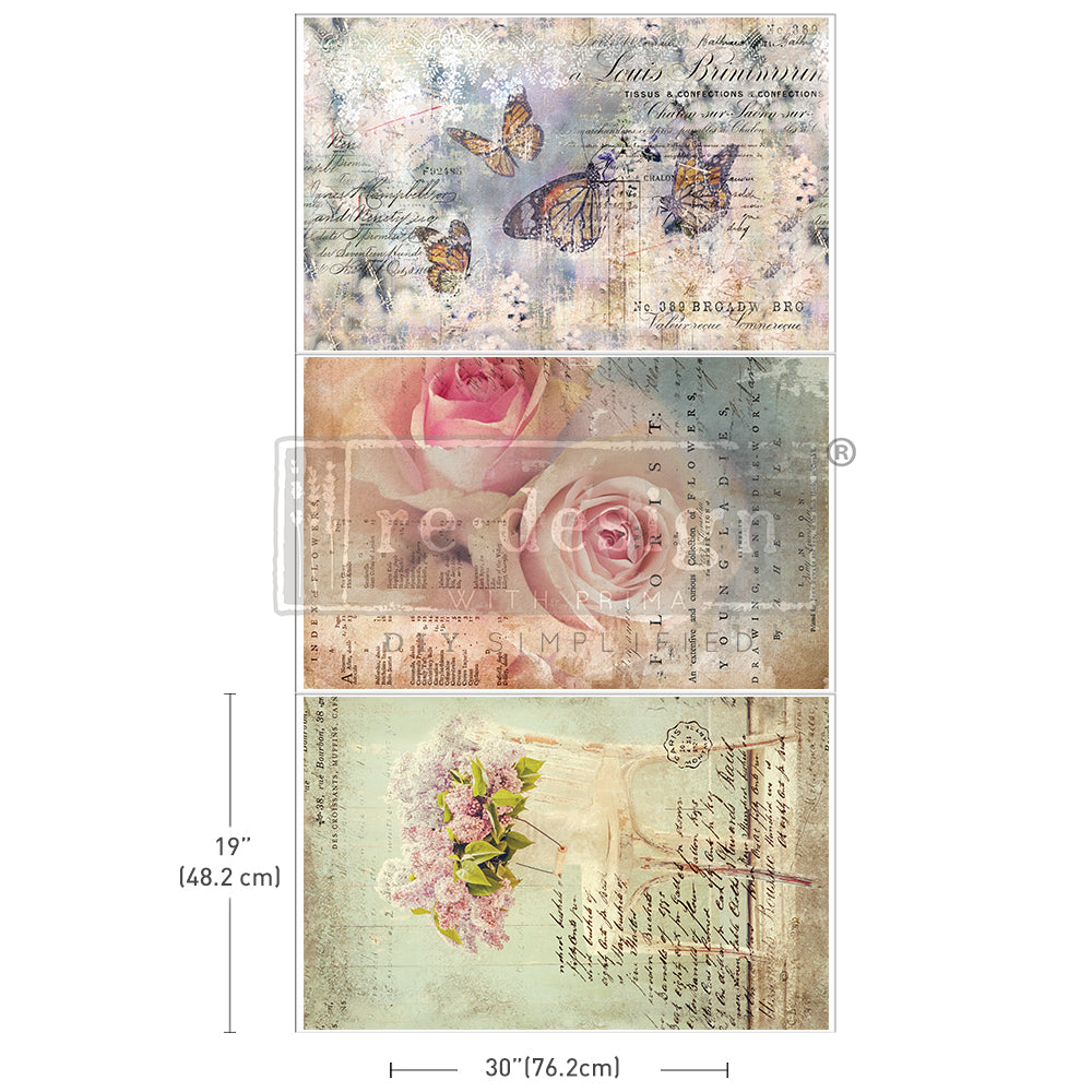 Redesign Decor Tissue Paper Pack - Dreamy Delights – 3 sheets