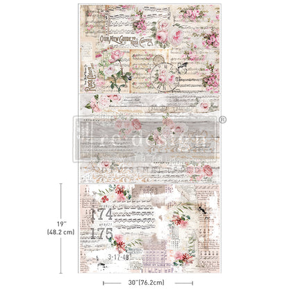 Redesign Decor Tissue Paper Pack - Shabby Chic Sheets – 3 sheets