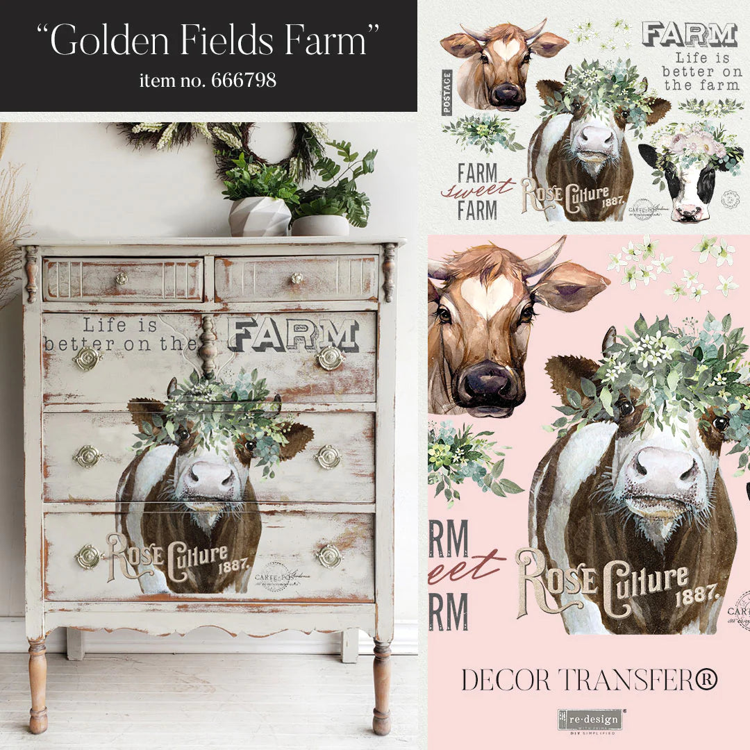 Decor Transfers  - Golden Fields Farm - Redesign with Prima