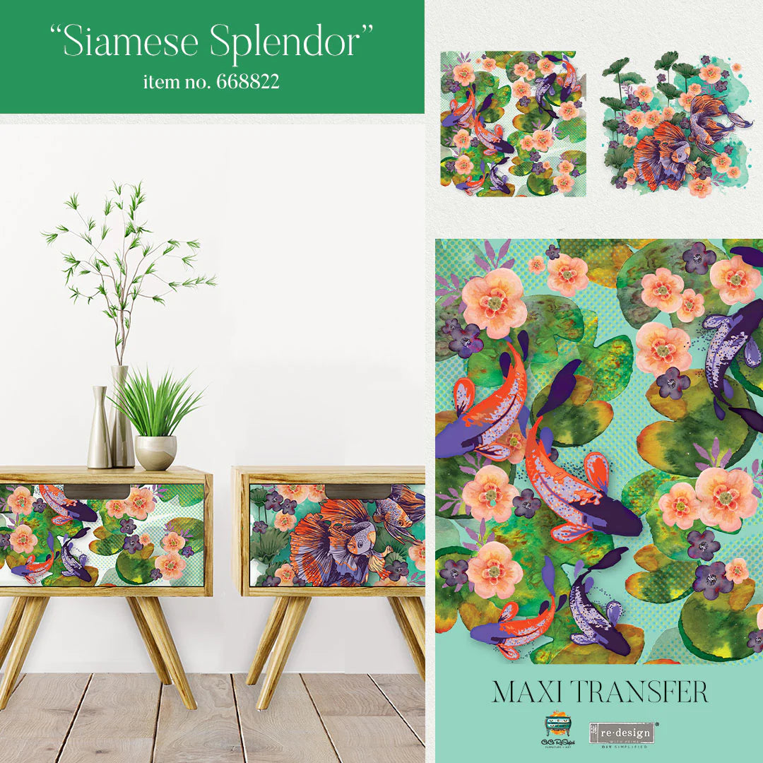 MAXI TRANSFERS®  – Cece Siamese Splendor - 2 sheets, 12"x12"