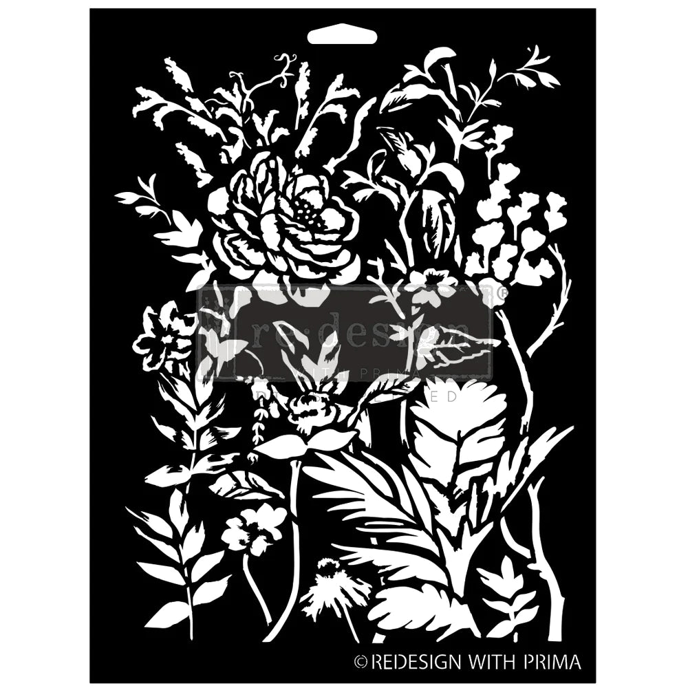 Redesign Decor Stencils® - Cerulean Blooms - 1 pc, 9"x12"