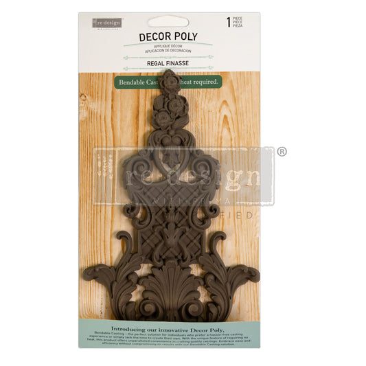 Decor Poly -Regal Finasse - 8"x5.2"x 0.33" / 20.3cmx13.2cmx0.83cm