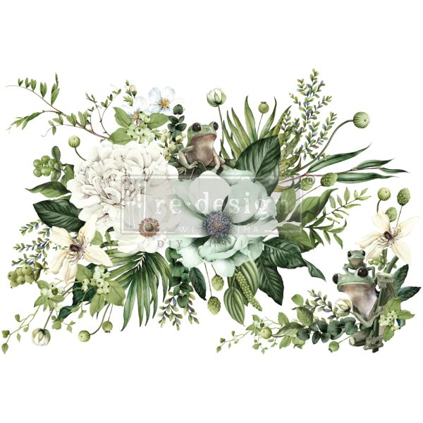 Redesign - Decor Transfer - Froggy Meadow Greens - 24"x35" (cut into 2 sheets)