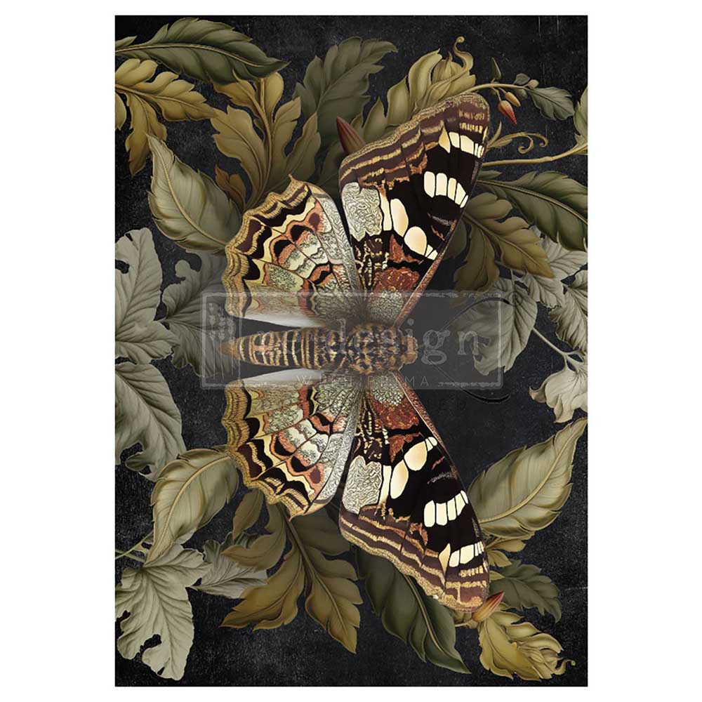 Redesign A1 Decoupage Fiber - Butterfly Conservatory Tales - 1 sheet, A1 size