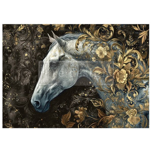 A1 Decoupage Fiber - Majestic Gallop - 1 sheet, A1 size