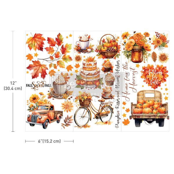 Redesign - Small Transfers - Autumn Splendor - 3 sheets, 6" x 12"