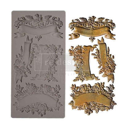 Redesign Decor Moulds® – Blooming Banners – 1 pc, 12.7cm x 25.4cm x 0.8cm