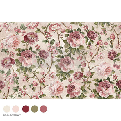 Redesign Decoupage Decor Tissue Paper Kacha – Timeless Blooms – 1 Sheet, 49.53cm x 76.2cm