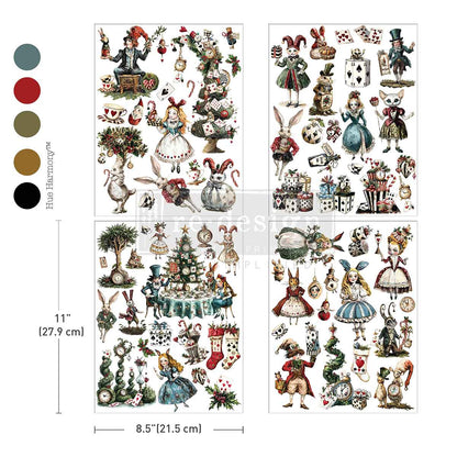 Redesign Middy Transfers –  Whimsical Holiday Dreams – 3 sheets, 21.59cm x 27.94cm