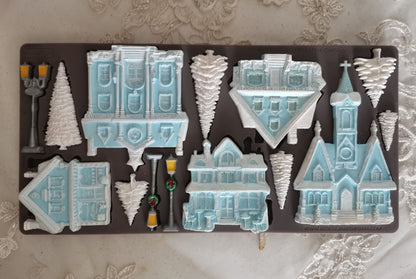 Redesign Decor Moulds® - Christmas Village - 1 pc, 5"x10"x8mm