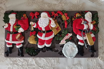 Redesign Decor Moulds® - Santa's Holiday Cheer - 1 pc, 5"x10"x8mm